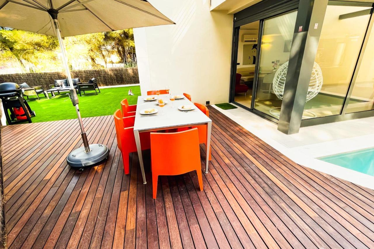 Villa Pam Beach House Playa De Muro - 200M To Beach With Hot Tub 알쿠디아 외부 사진